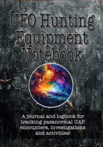 Book Cover: UFO Hunting Equipment Notebook