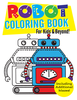 Book Cover: Robot Coloring Book for Kids & Beyond